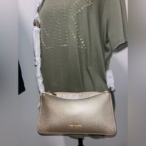 NWT Michael Kors Arden Metallic Crossbody